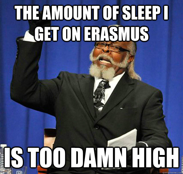 erasmus meme about sleep