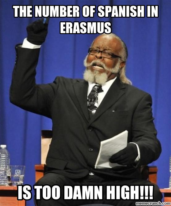 erasmus meme about a high number of spanish people